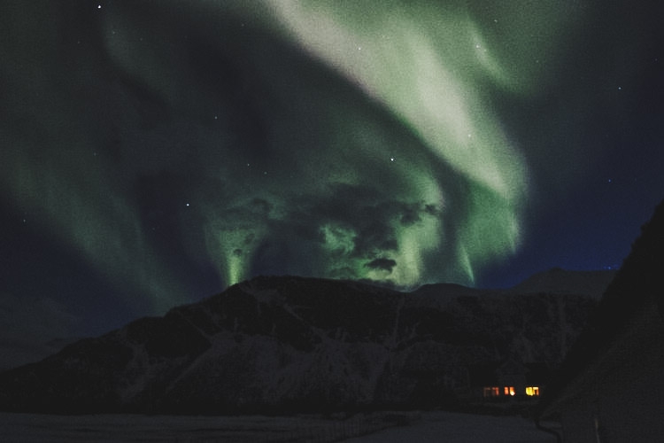 Norrsken på Lyngen! Foto: Carl Lundberg