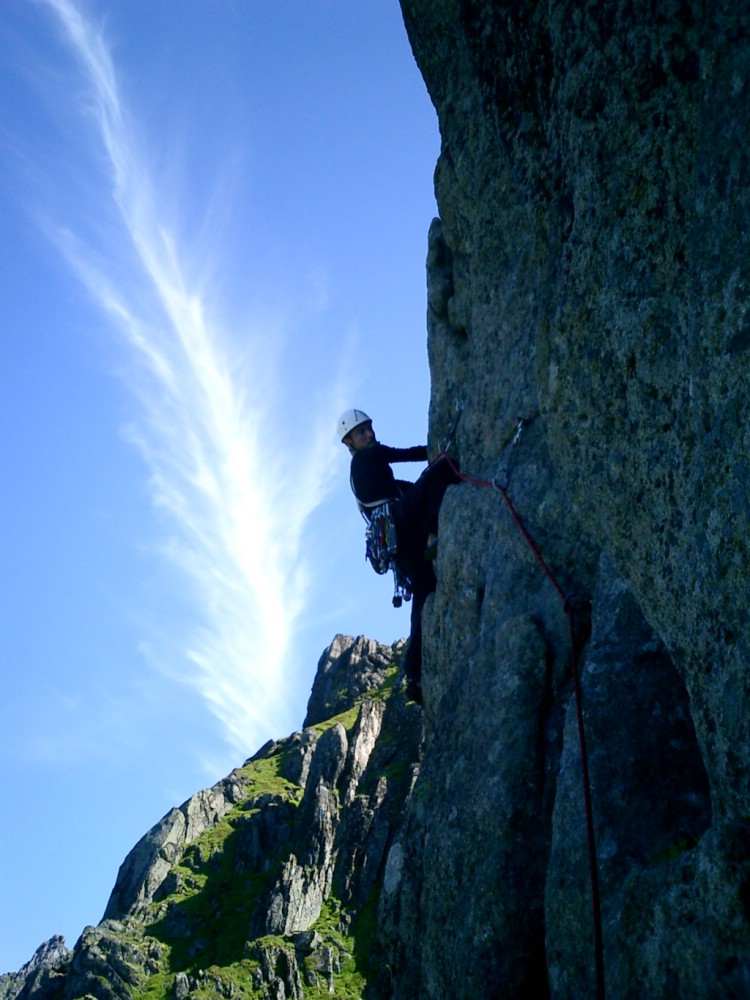 Oscar on his way to the summit of Svolveargeita.     Photo: Andreas Bengtsson