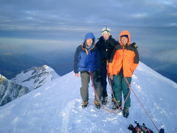På toppen av Mont Blanc. Foto: Andreas Bengtsson