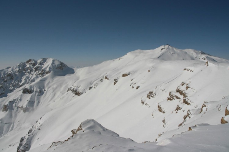 Underbar utsikt från en skitor från Dizin.    Foto: Andreas Bengtsson