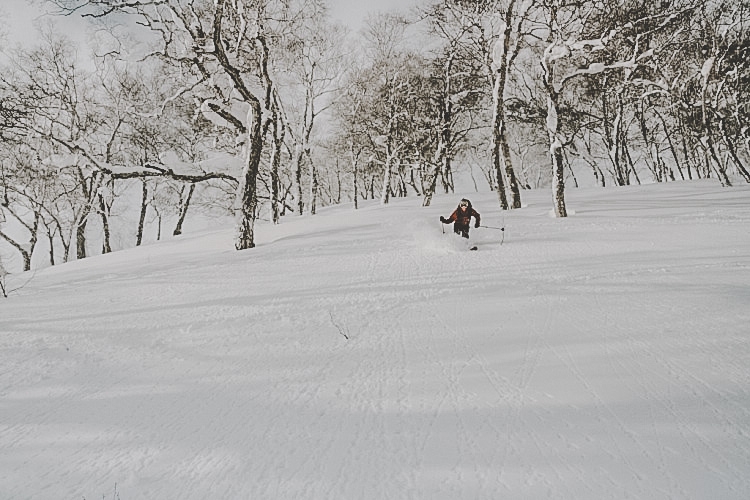 Henrik Bonnevier i Niseko. Foto: Andreas Bengtsson