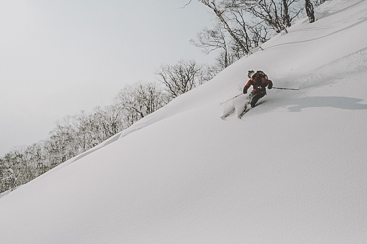 Henrik Bonnevier i Niseko. Foto: Andreas Bengtsson