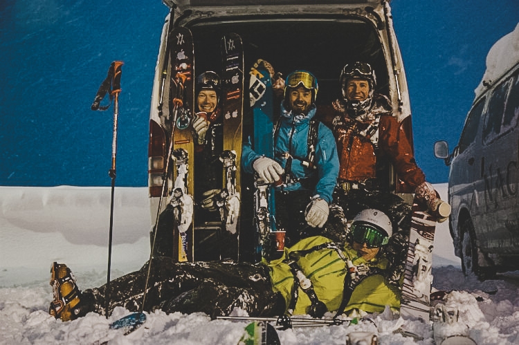 The Dream Team i Niseko, Japan. 7e januari 2011. Foto: Carl Lundberg