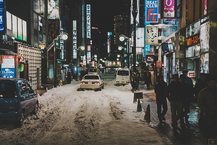 The streets of Sapporo! Foto: Carl Lundberg