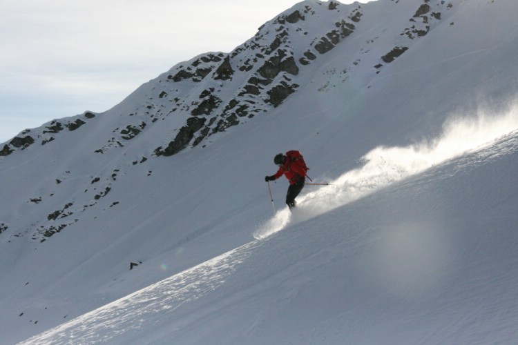 Best skiing at the moment, 6e Jan 2009.  Foto: Andreas Bengtsson