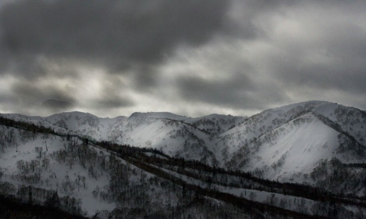 Ännu ett snöfall på väg in. Hokkaido, Japan. 8e Januari 2010. Foto: Andreas Bengtsson 