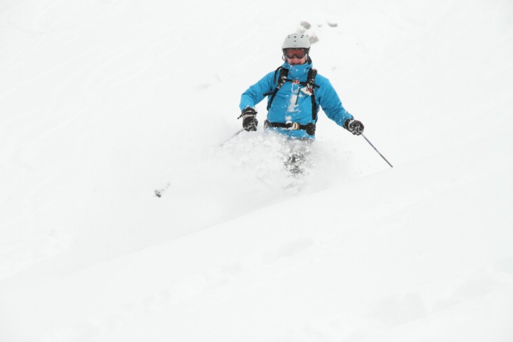 Claes åker underbar snö i Schweiz. Best Skiing at the moment, 30e Jan 2010.  Foto: Andreas Bengtsson