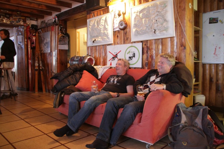 La Chaumine skönaste stämningen och bästa utsikten i alperna. Best Skiing at the moment, 6e Feb 2010.  Foto: Andreas Bengtsson