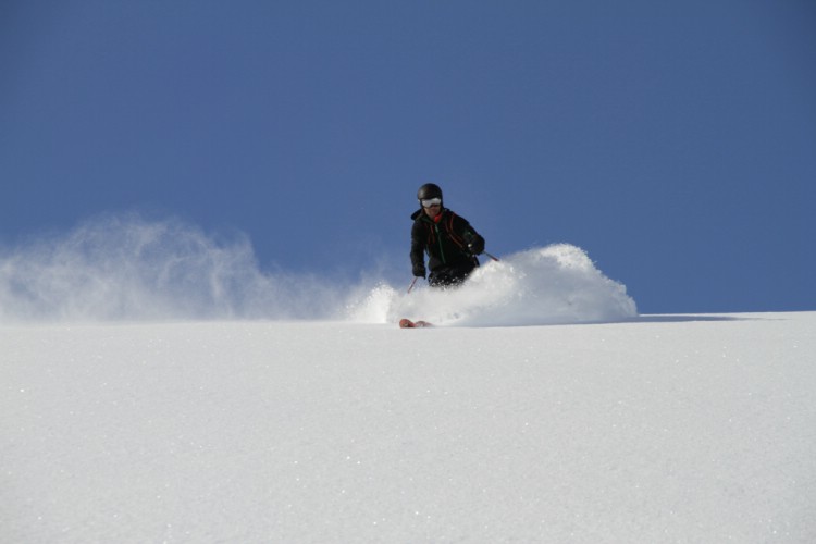 Dion Buchbinder powder skiing. March 24 2010 Photo: Andreas Bengtsson 
